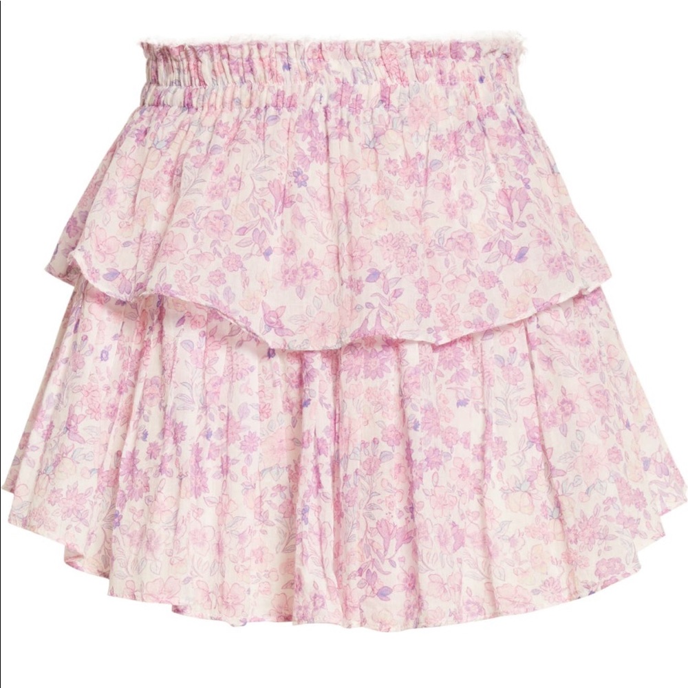 LOVESHACKFANCY Ruffle Mini Skirt - Picture 4 of 4